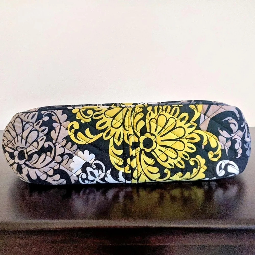 Vera Bradley Black and Yellow Floral Tote